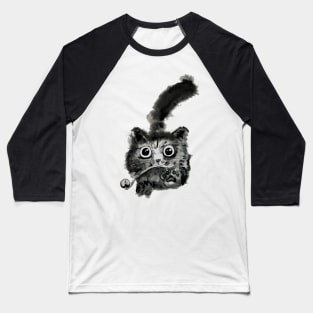 cat caught a computer mouse Baseball T-Shirt